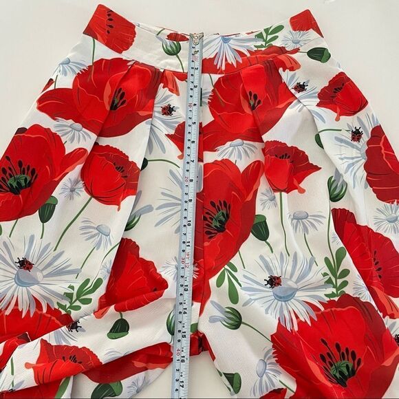 L’Atiste By Amy High Waisted Wide Leg Floral Cropped Pants size Small - Picture 13 of 15